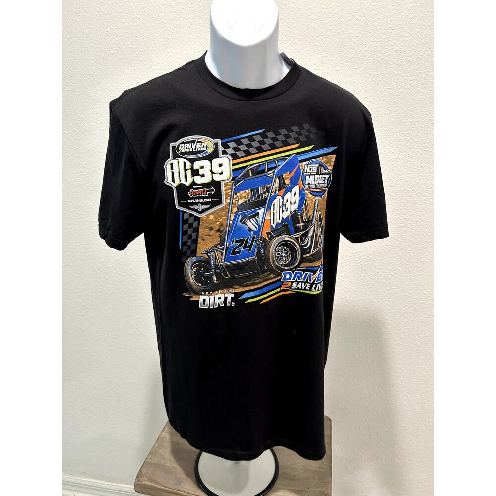 Indianapolis Mens T-Shirt Black Size Medium Racing Tee Official Licensed Product